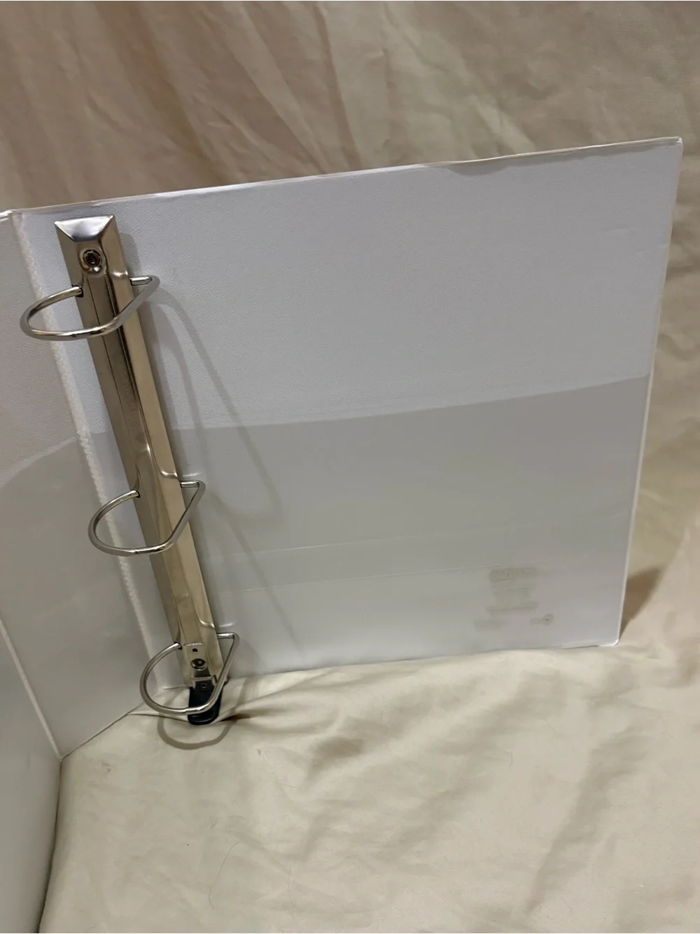 Set of 4 - Black & White 3-Ring Binders - 2.5”- 4”